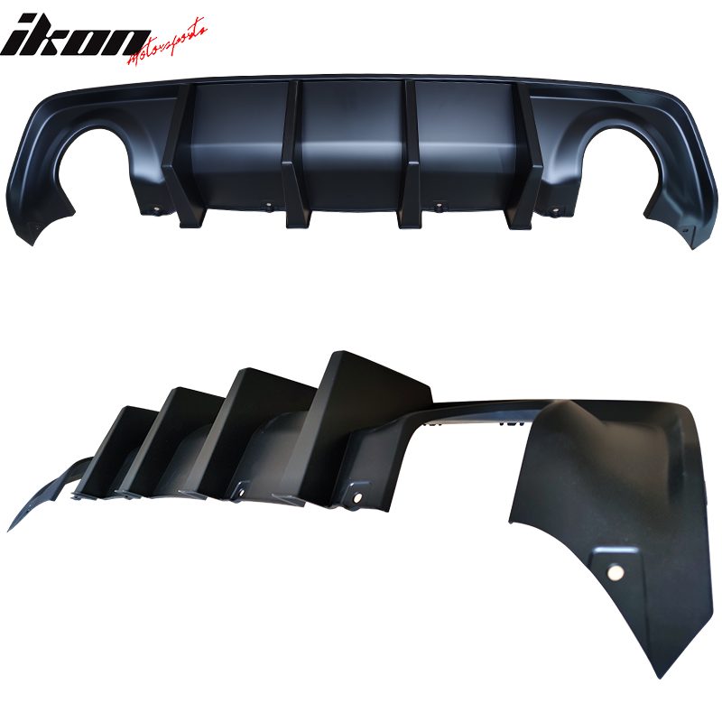 SRT 2021 Style Rear Bumper + Diffuser With Fins (CHARGER 15-21) - Image 5
