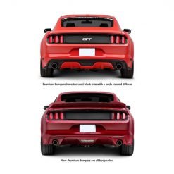 Rear Bumper - PREMIUM (MUSTANG 15-17 Ecoboost, V6, GT) - immagine 3