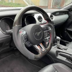 Steering Wheel - CF with Real Leather (MUSTANG 15-17) - immagine 5
