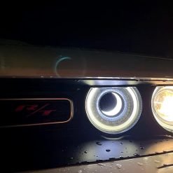Alternative view of Demon Style LED Halo Headlight Inserts - set (CHALLENGER 15-21)