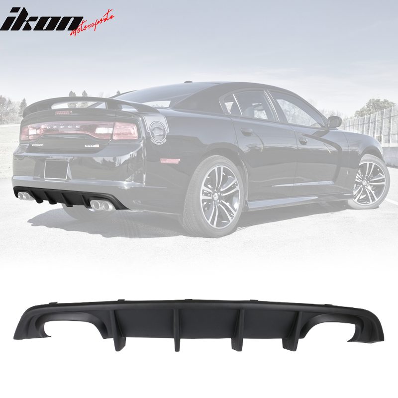 SRT IKON Quad Hole Rear Bumper Lower Diffuser (CHARGER 12-14 SRT)
