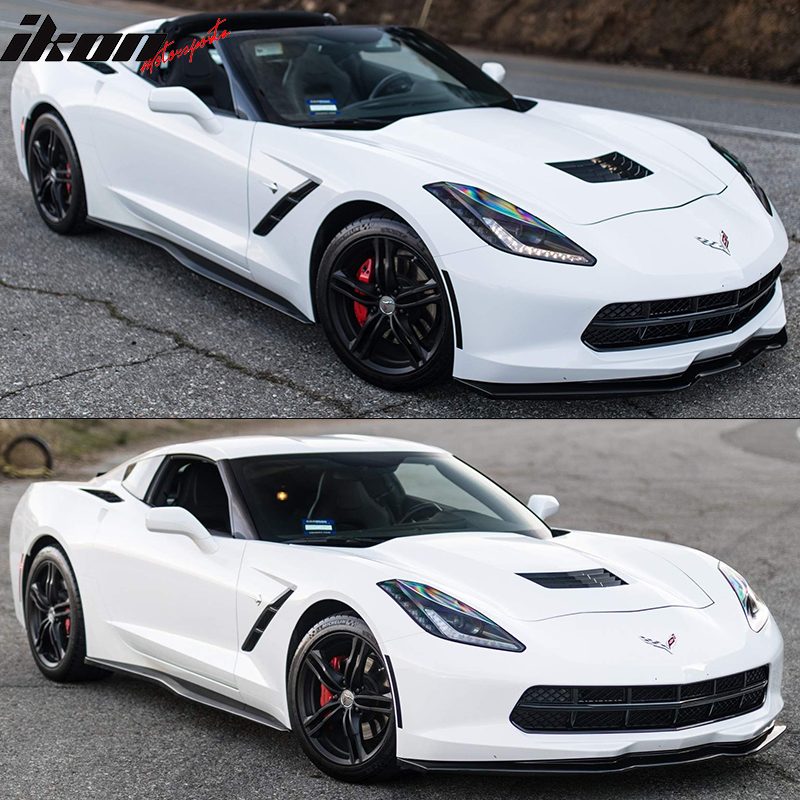 STAGE2 OE Chin Spoiler/Splitter - Matte Black (CORVETTE 14-19 C7) - immagine 5