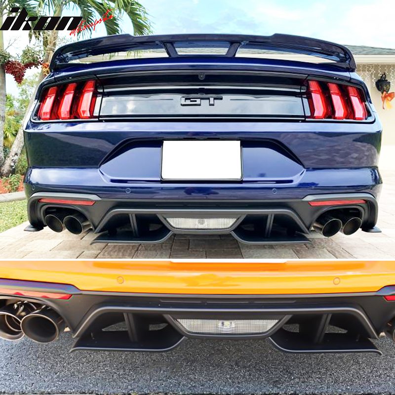 Rear Valance Aero Foil Kit (FORD MUSTANG 2018-2021 GT, 2019-2021 Ecoboost w/ Active Exhaust) - Image 5