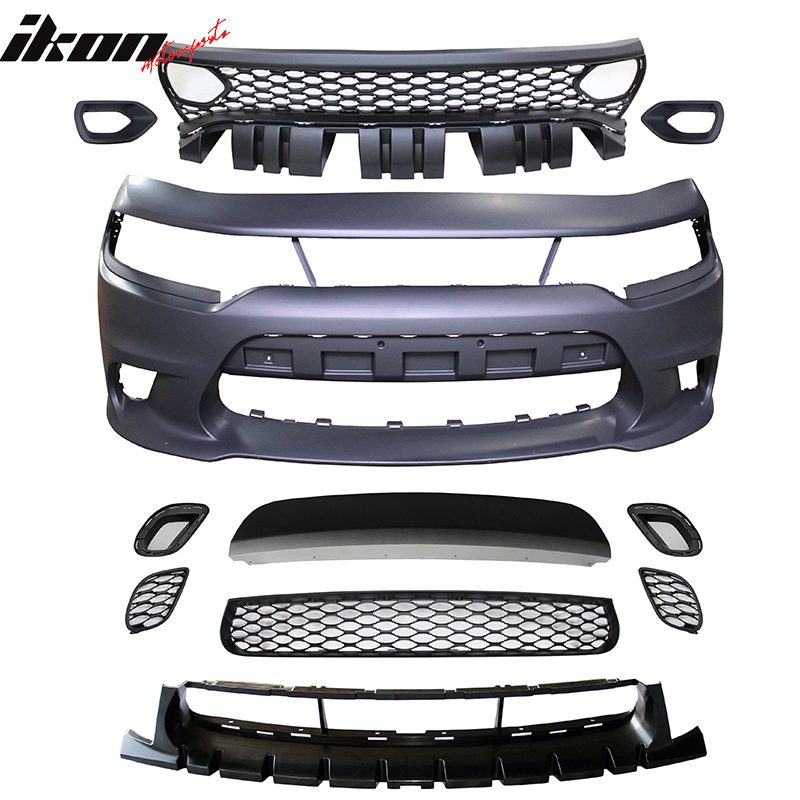 SCAT PACK/SRT8 HELLCAT 2019 Style Conversion Front Bumper (CHARGER 15-21) - immagine 6