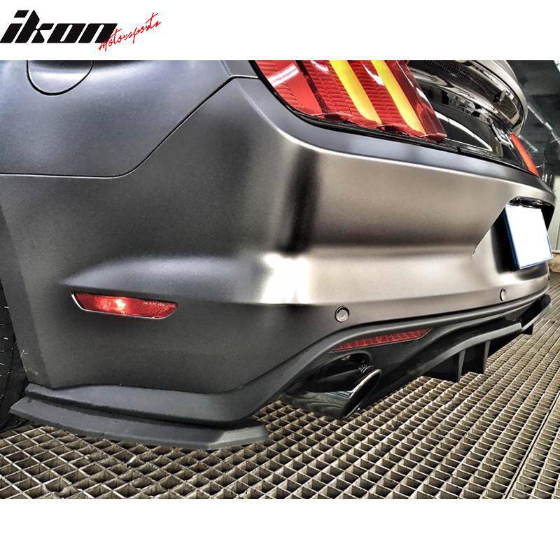 R SPEC Single Hole Exhaust Rear Diffuser (MUSTANG 15-17 GT Premium, EcoBoost Premium) - immagine 5