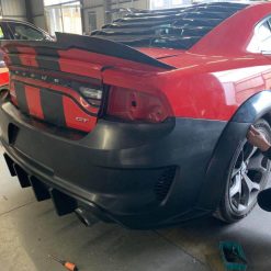 HELLCAT 2020 Style Full Set - Front & Rear Bumper, Wide Body, Diffuser, Side Skirts (CHARGER 15-21) - Image 6