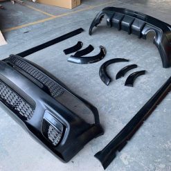 HELLCAT 2020 Style Full Set - Front & Rear Bumper, Wide Body, Diffuser, Side Skirts (CHARGER 15-21) - Image 7
