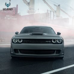 Led Headlights for Dodge Challenger 08-14 Vland Dual Beam Projector Headlights Black - Image 3