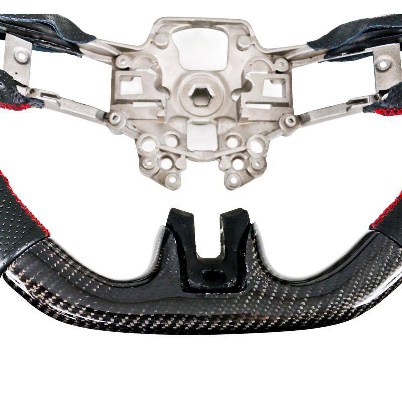 Steering Wheel - CF with Real Leather (FORD MUSTANG 2018-2021) - Image 8