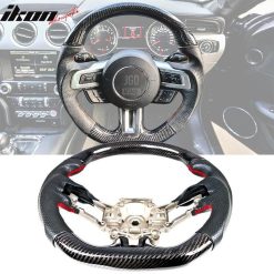 Steering Wheel - CF with Real Leather (FORD MUSTANG 2018-2021) - Image 10