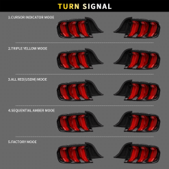 15-20 FORD MUSTANG RED LED Taillight with Sequential Indicators (Can Fit For US/Euro Models) - Image 6