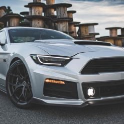 XB LED Headlights; Black Housing; Clear Lens (MUSTANG 15-17) - immagine 3