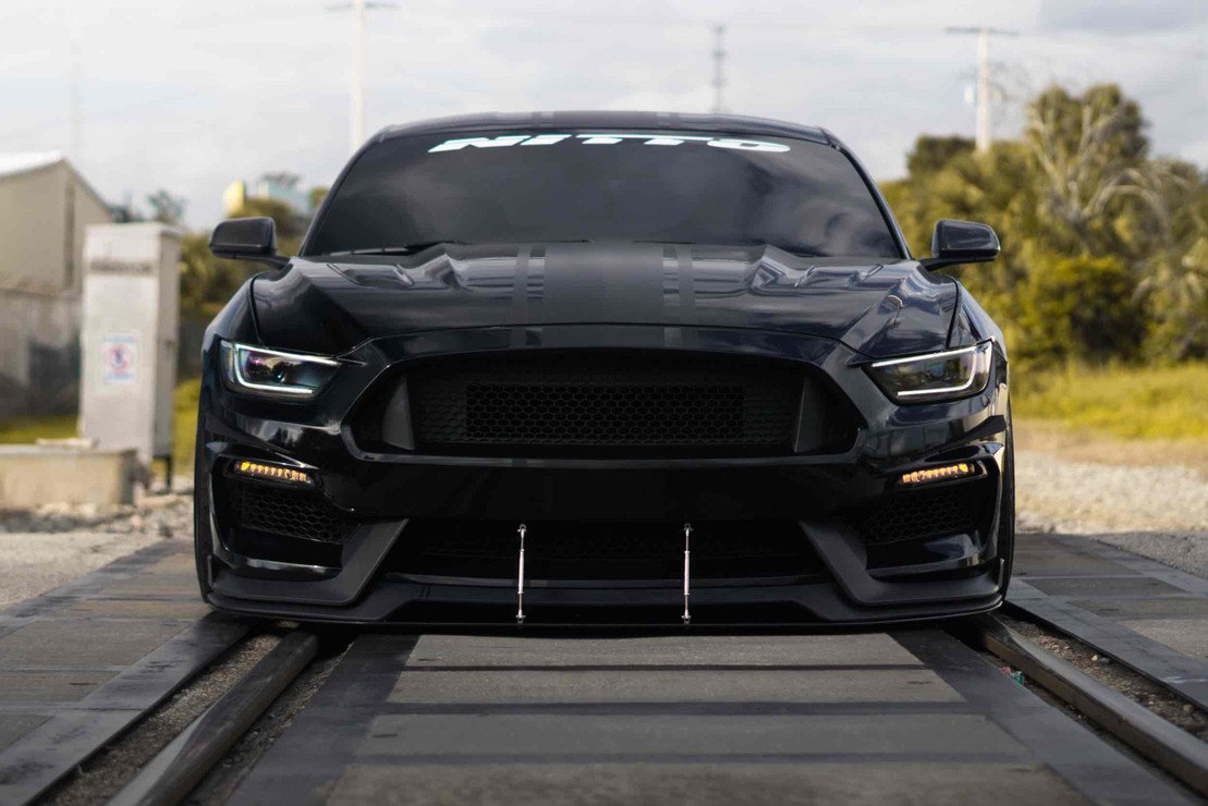 XB LED Headlights; Black Housing; Clear Lens (MUSTANG 15-17) - immagine 8