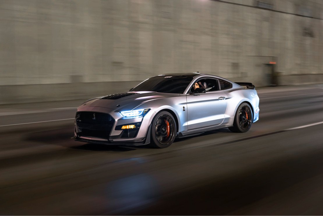 XB LED Headlights; Black Housing; Clear Lens (MUSTANG 15-17) - immagine 9