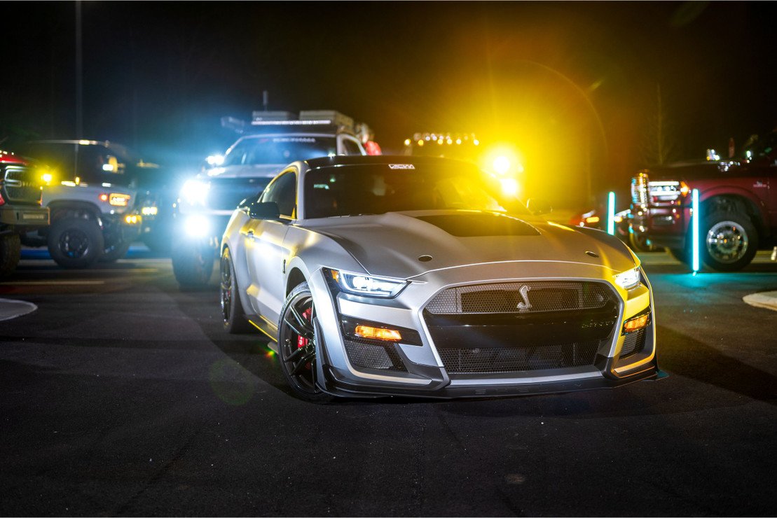 XB LED Headlights; Black Housing; Clear Lens (MUSTANG 15-17) - immagine 11