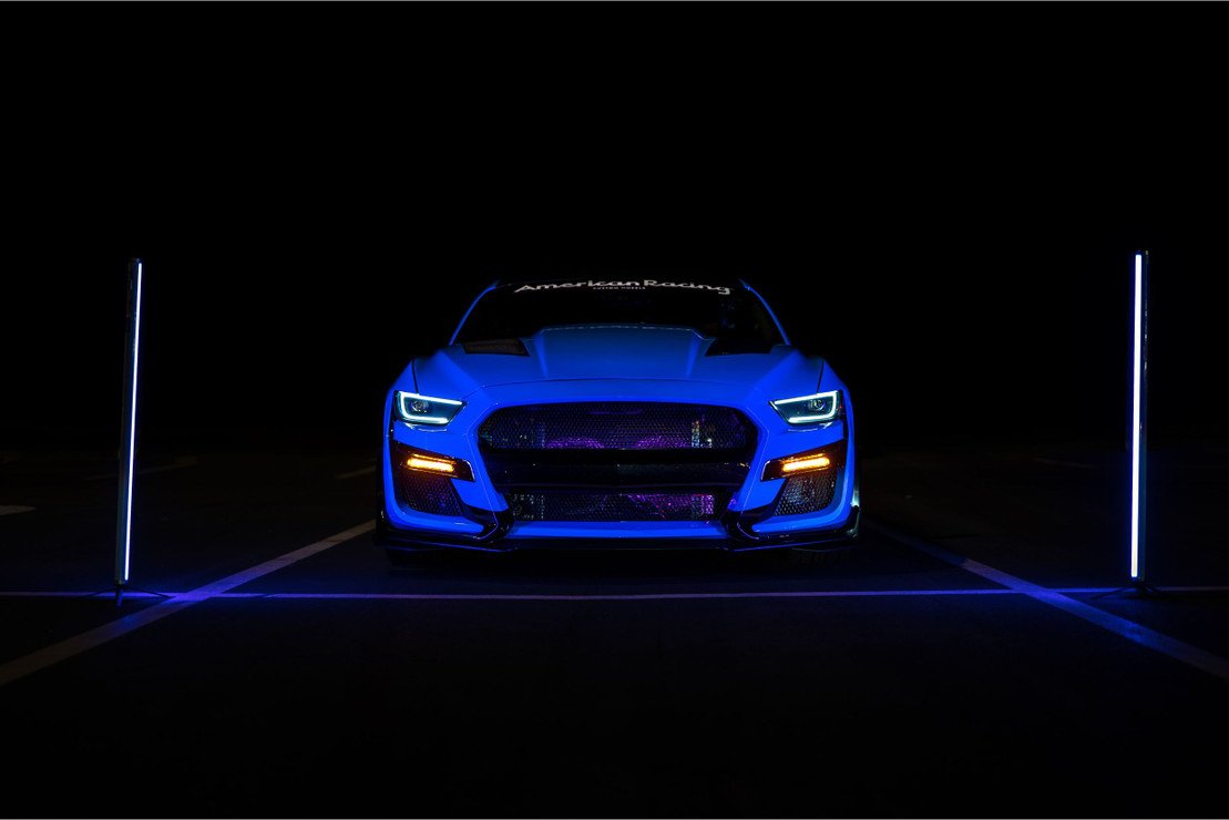 XB LED Headlights; Black Housing; Clear Lens (MUSTANG 15-17) - immagine 12