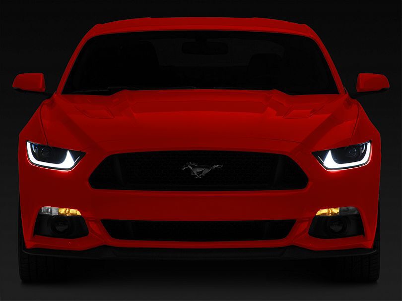 MP Concepts Monster LED Headlights; Black Housing; Clear Lens (MUSTANG 15-17) - immagine 3