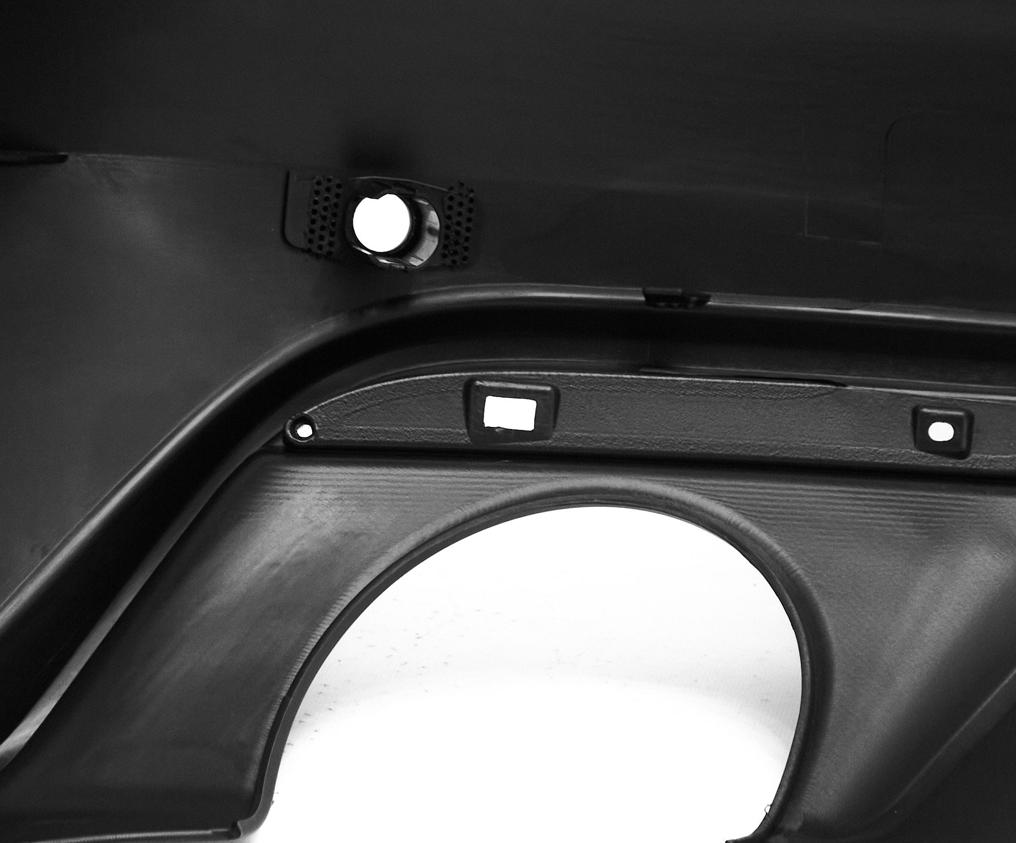 Rear Bumper - BASE MUSTANG 15-17 WITH PARKING SENSORS HOLES - immagine 4